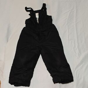 Kids Black Snow Bib Pants Size 4T